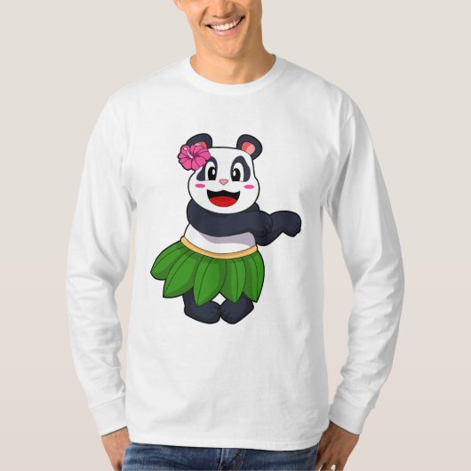Panda op Ballet Dance T-shirt (Voorkant)