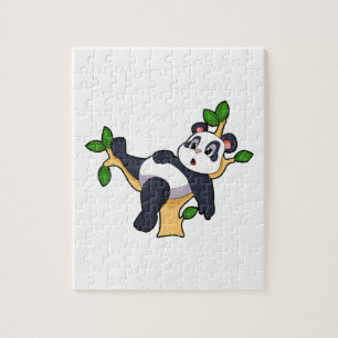 Panda op boom legpuzzel