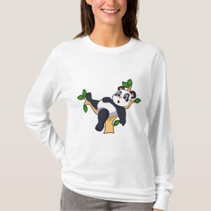 Panda op boom t-shirt