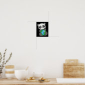 Panda op de Dag van de aarde Poster (Keuken)