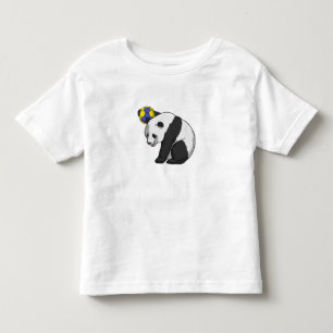 Panda op Handball Sports Kinder Shirts