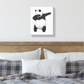 Panda op Hip Hop Dance Dab Canvas Afdruk (Insitu (Slaapkamer))