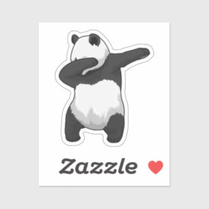 Panda op Hip Hop Dance Dab Sticker
