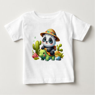 Panda op Safari Baby Adventure T-shirt