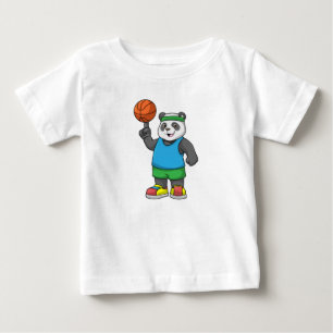 Panda op sport met Basketball