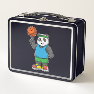 Panda op sport met Basketball