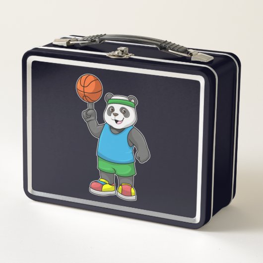 Panda op sport met Basketball (Voorkant)