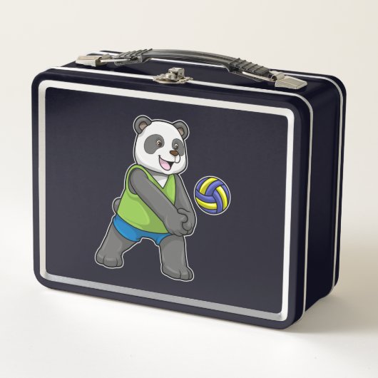 Panda op sport met volleybal (Voorkant)