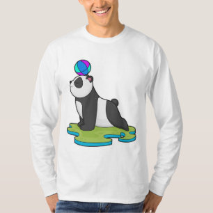 Panda op Yoga Fitness T-shirt