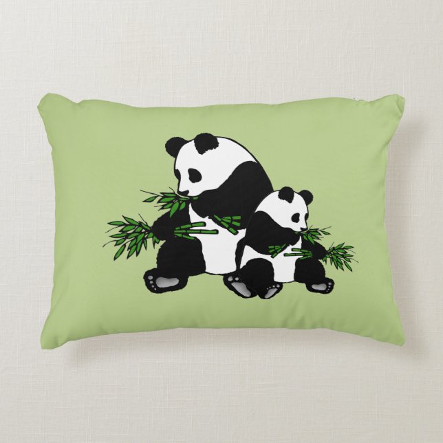 Panda opgroeien accent kussen (Voorkant)
