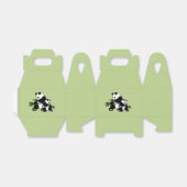 Panda opgroeien bedankdoosjes (Uitgevouwen)