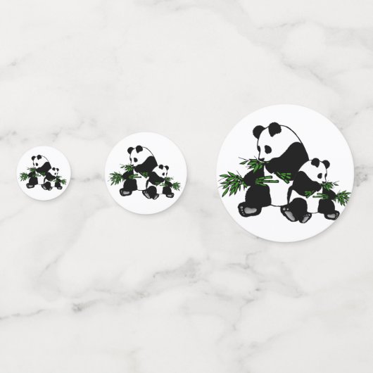 Panda opgroeien confetti (Achterkanten)