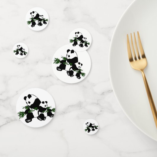 Panda opgroeien confetti (Groep)