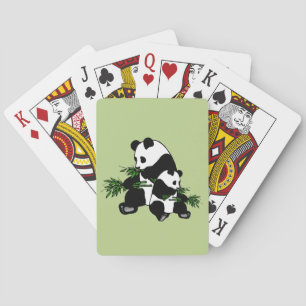 Panda opgroeien pokerkaarten