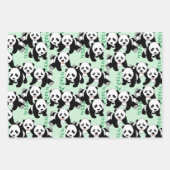 Panda Ours Envelopper Feuilles de papier (Devant 3)