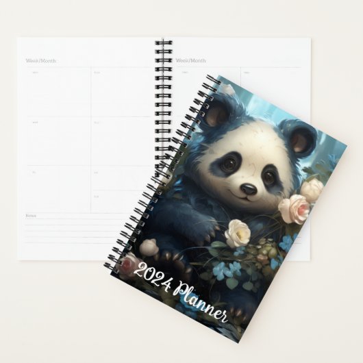 Panda Ours et Fleurs (Devant avec enveloppe)