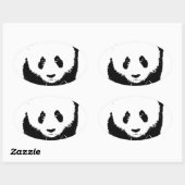 Panda Ovale Sticker (Vel)