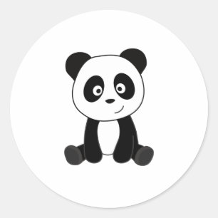 Panda Panda Beer Cute Animals Kinder Teddy Ronde Sticker