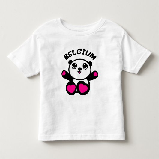 Panda Panda Belgium Kinder Shirts (Voorkant)