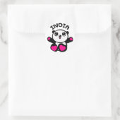 Panda Panda India Ronde Sticker (Tas)