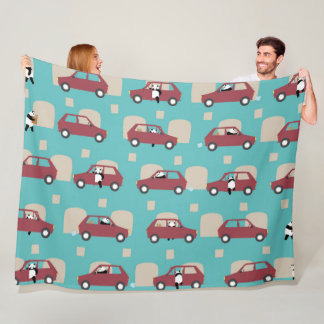 Panda Panda Pan red Fleece Deken