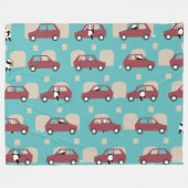 Panda Panda Pan red Fleece Deken (Voorkant (Horizontaal))