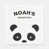 Panda Papieren servetten, Panda Verjaardagsfeest Servetten (Voorkant)