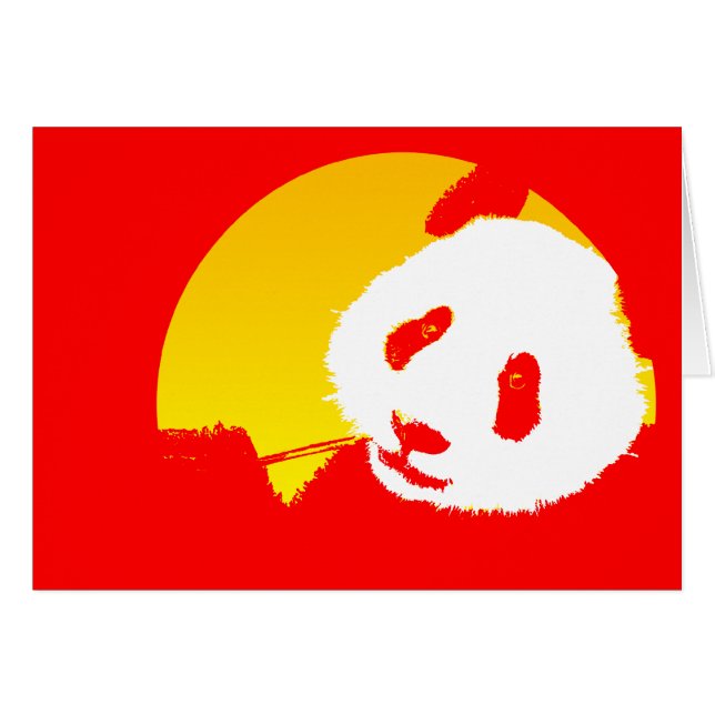 panda par la lune. (Devant horizontal)