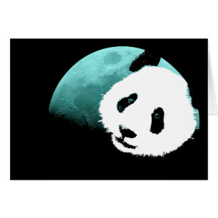 panda par la lune