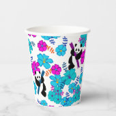 Panda Paradise Bloom Papieren Bekers (Voorkant)