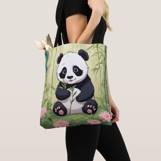 Panda Paradise Canvas tas (Dichtbij)