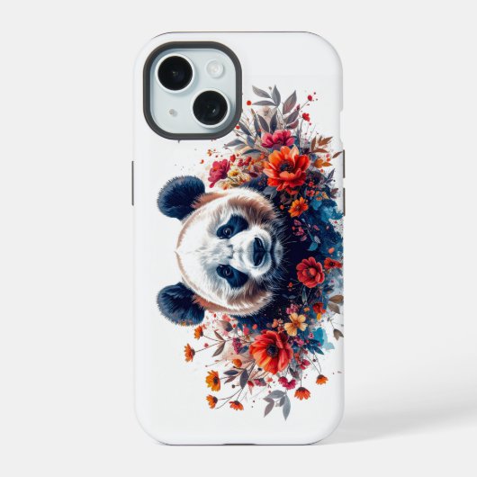Panda parmi les fleurs (Verso)