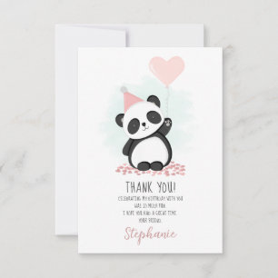 Panda Party Dank u Kaart