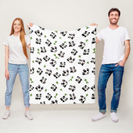 Panda-patroon Fleece Deken
