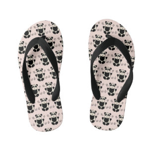 Panda-patroon Kinder Teenslippers