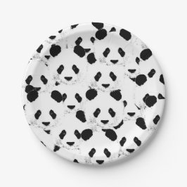 Panda-patroon Papieren Bordje