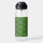 Panda (patroon) - Waterfles (Achterkant)