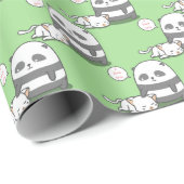 Panda Patroonpapier Cadeaupapier (Rol Hoek)