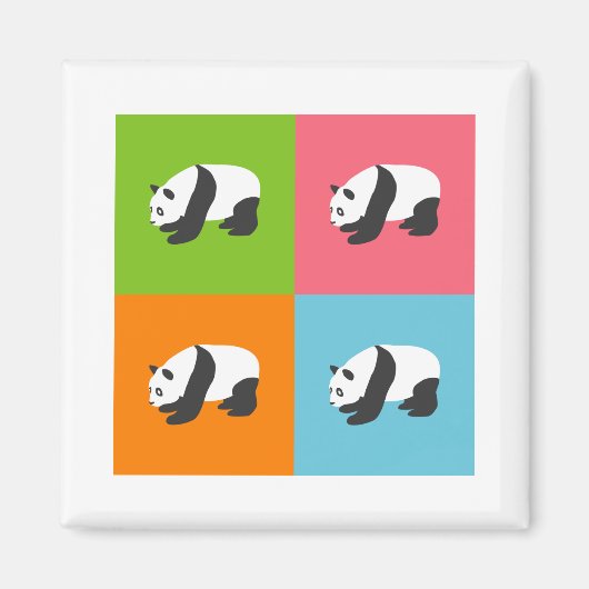 Panda Pattern Magneet (Voorkant)