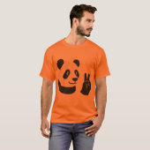 Panda Peace Sign Graphic T-Shirt (Devant entier)