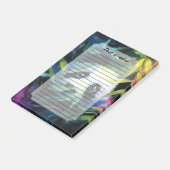 Panda Peeking Bamboe Waterverf Post-it® Notes (Schuin)