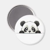 Panda Peeking Schattigee Schattige Funny Animal Ca Magneet (Voorkant / Achterkant)