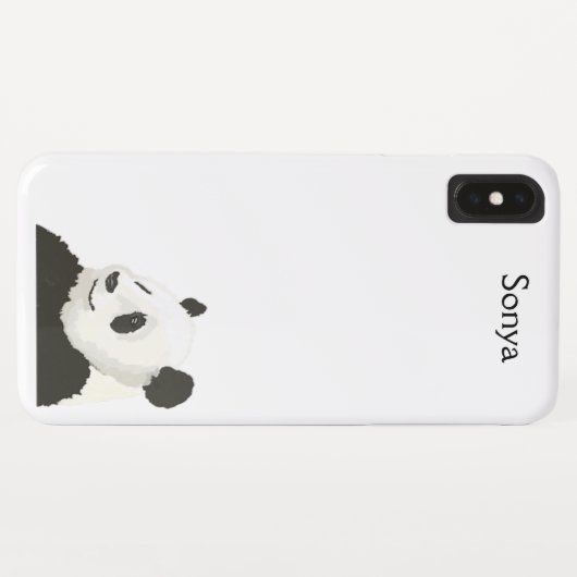 Panda peint coque iphone (Dos (Horizontal))