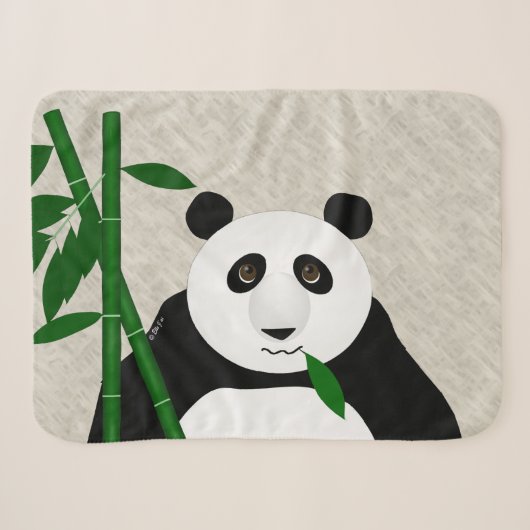 Panda Petite couverture Sherpa (Devant (Horizontal))