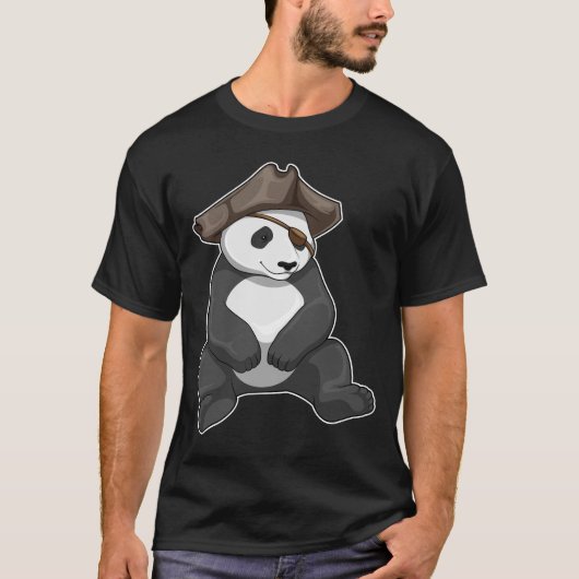 Panda Pirate pet T-shirt (Voorkant)