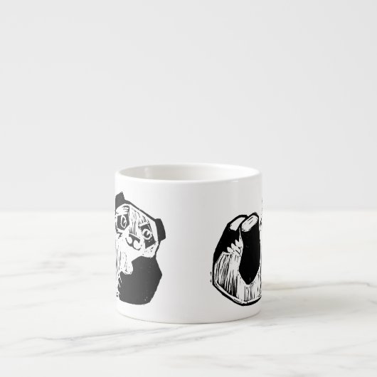 Panda Play Espresso Mug (Devant)