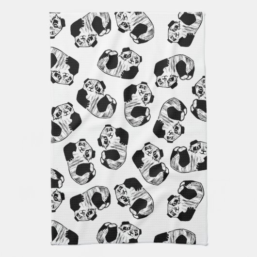 Panda Play Kitchen Towel 16 x 24 inch Theedoek (Verticaal)