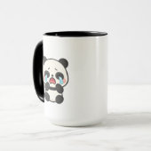Panda Pleurant - Cute Sad Panda Coffee Mugs Tea Cu (Devant gauche)