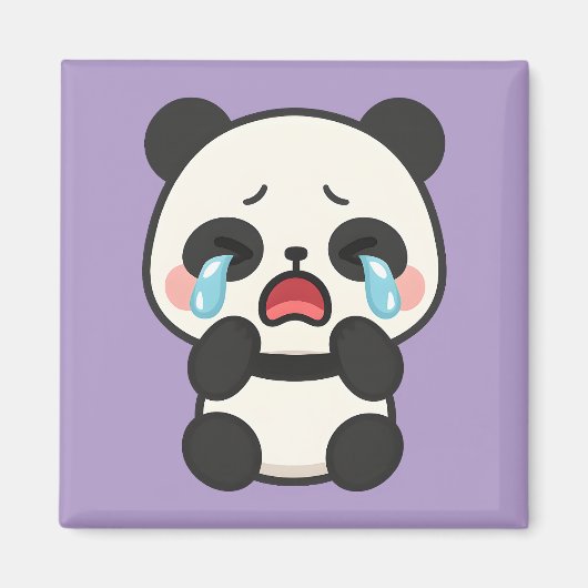 Panda Pleurer - Magnet Panda Triste (Devant)