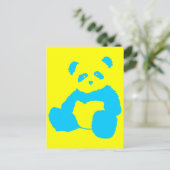 panda plush briefkaart (Staand voorkant)